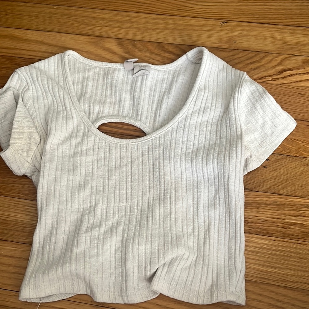 whitish crop top